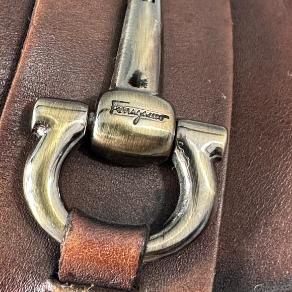 Salvatore Ferragamo Brown Leather Loafers main image 15